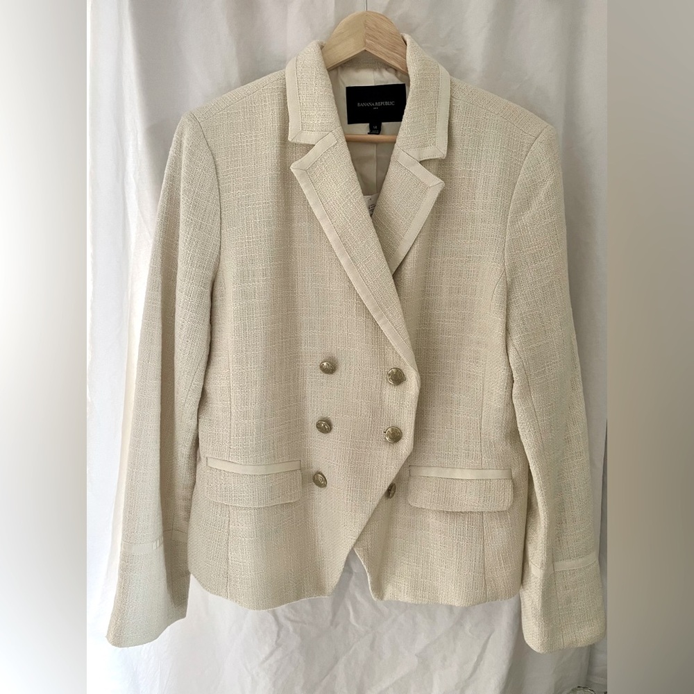 BANANA REPUBLIC | 14 | Womens Tweed Texture Blazer